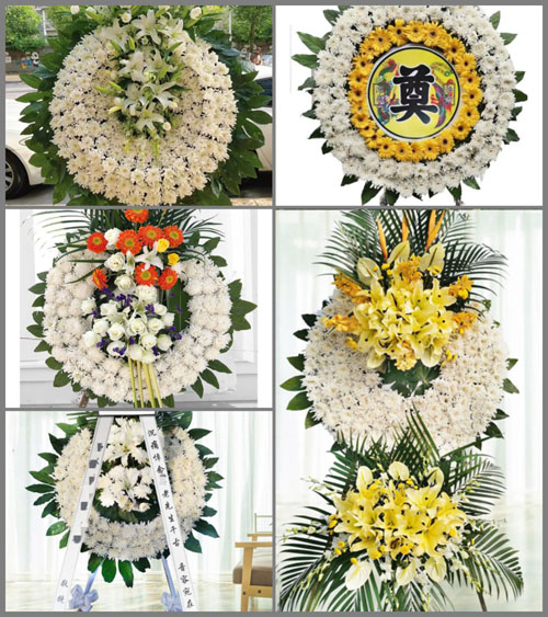 山东青岛莱西市院上镇长汀寨村花圈速递